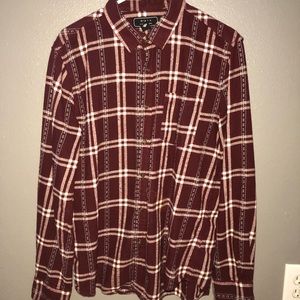 Burgundy Flannel by 21 Men